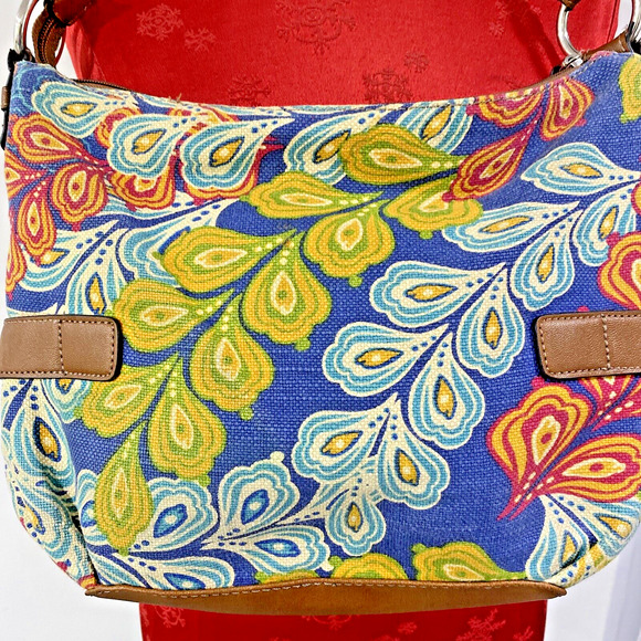 Relic Quilted Canvas Shoulderbag Casual Purse Multicolor Paisley Boho Festival - Picture 5 of 12